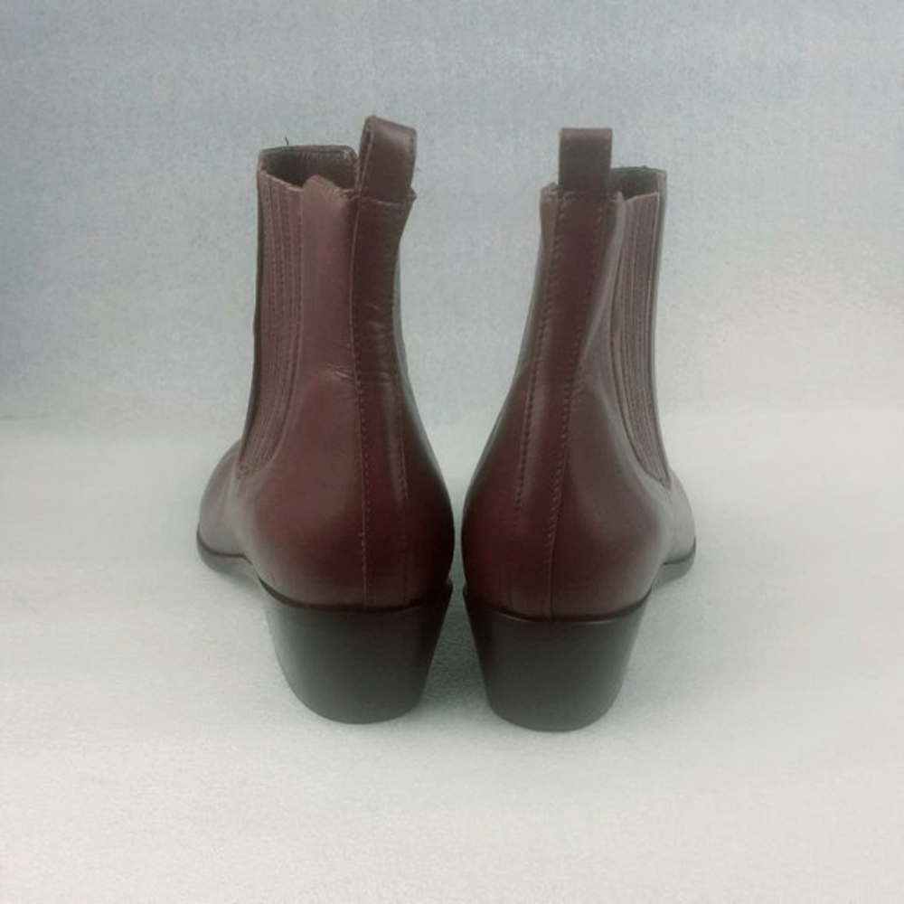 Leather Boot Beatles boot J.Crew Chelsea Boot 100%LEATHER in & out Wmn 8us NEW - Picture 4 of 6